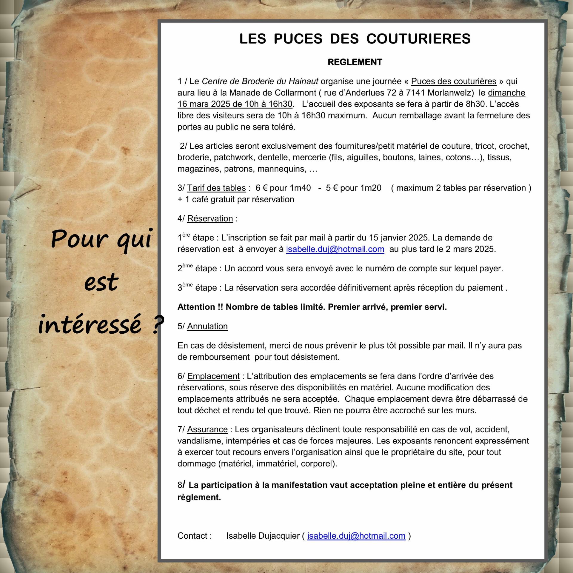 Reglement puces2025 sites